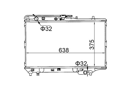 Kia Mentor 1.5L Manual Radiator / KI29012
