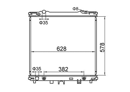Kia Sorento BL Wagon 3.5L V6 Radiator / KI29020