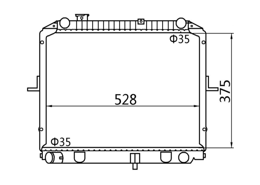 Kia Pregio Van CT CT3 Manual Radiator / KI29023