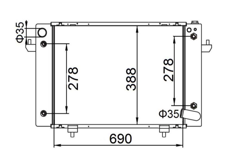 Land Rover Discovery 3/5-Door 3.5L V8 Full Aluminium Radiator / LR36011A