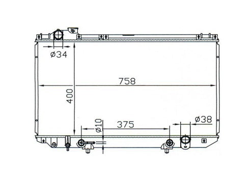 Lexus GS300 2JZ-GE Radiator / LX13012