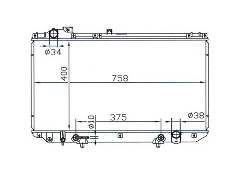 Lexus GS300 2JZ-GTE Radiator / LX13016