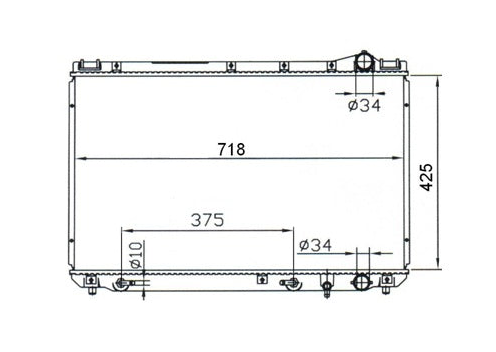 Lexus ES300 II VCV10 Radiator / LX13019