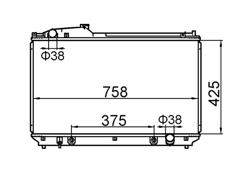 Lexus LS430 UCF30 Radiator / LX13022