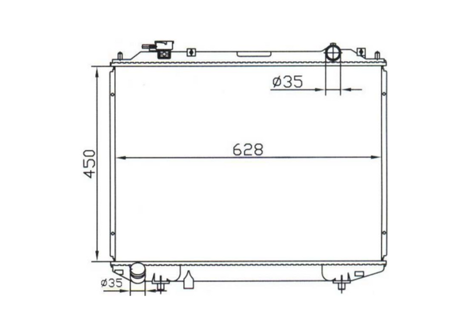 Mazda Bravo 2500 Diesel Manual Radiator / MA23013