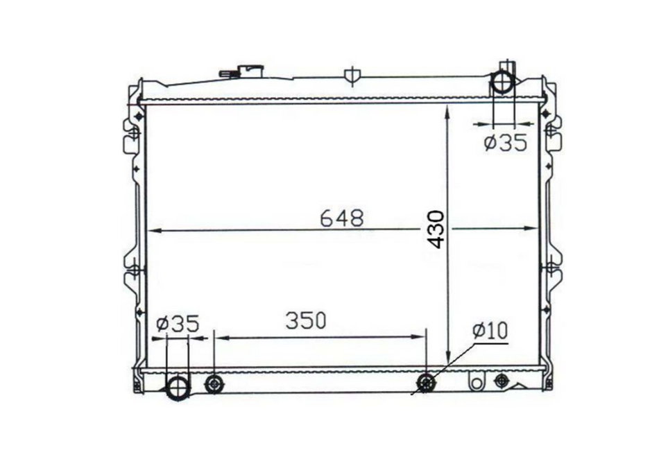 Mazda MPV LV10 E1 929 3.0L Radiator / MA23014