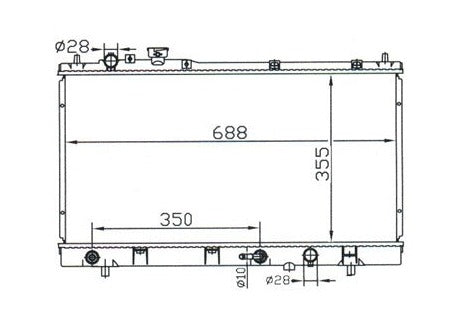 Mazda 323 Astina BJ II Sedan Radiator / MA23017