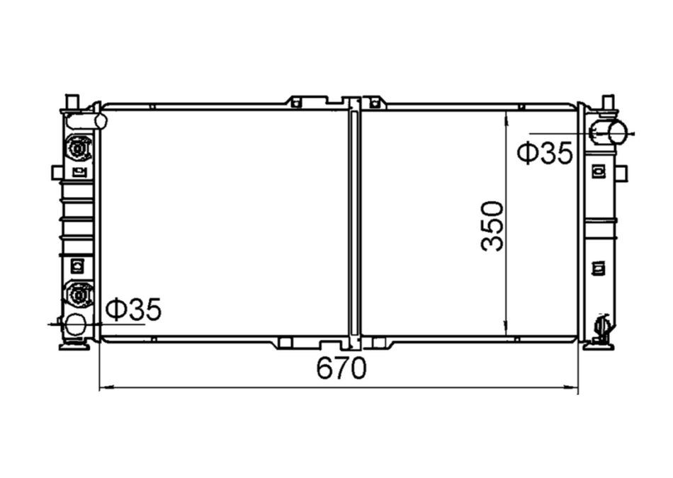 Mazda Astina BA 2.0L V6 Radiator / MA23028