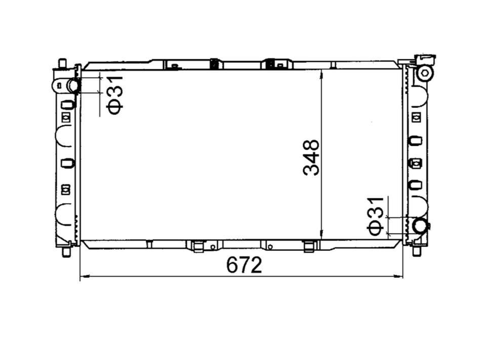 Mazda Astina BA 1.8L V4 Manual Radiator / MA23030