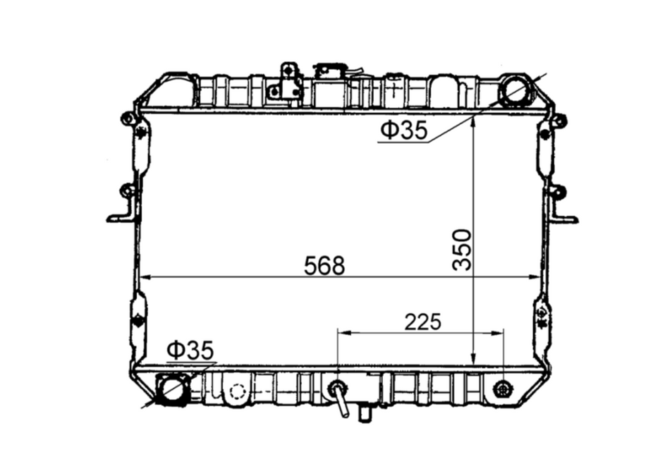 Mazda Maxi VAN Petrol Full Aluminium Core Radiator / MA23040A