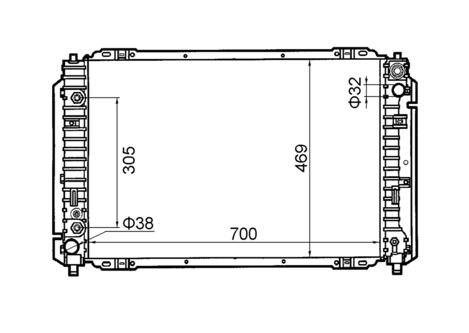 Mazda Tribute YU 3.0L V6 Radiator / MA23041