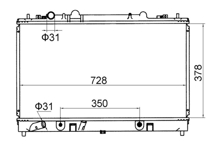 Mazda 6 GG V6 Radiator / MA23043