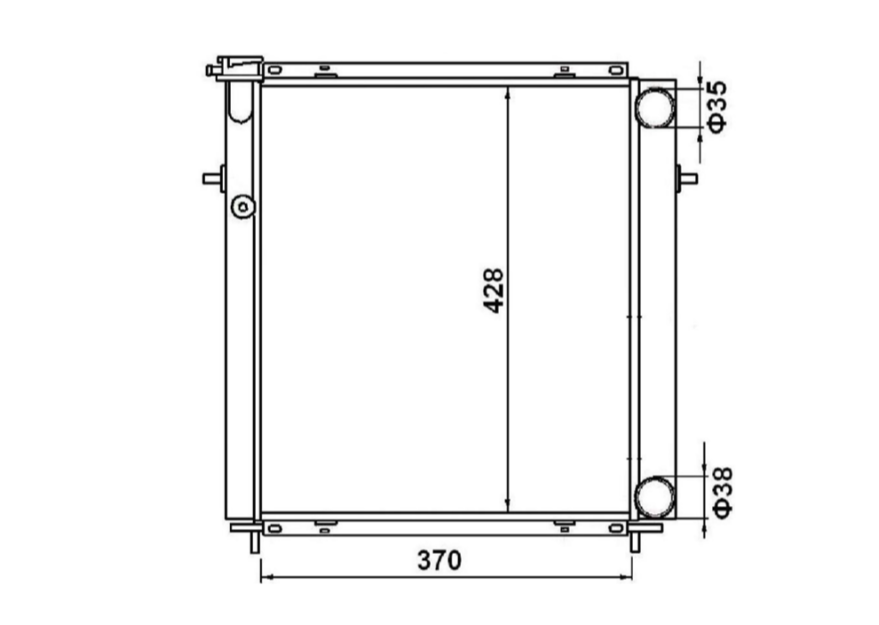 Mazda RX2 RX3 RX4 RX7 Manual Full Aluminium Radiator / MA23044A