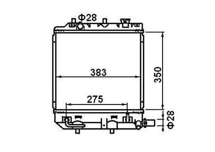 Mazda 121 Metro Radiator / MA23045