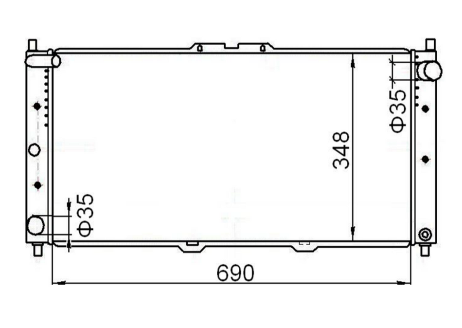 Mazda Eunos 500 Manual Full Aluminium Radiator / MA23047A