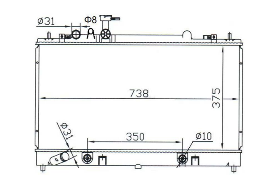 Mazda 6 GG V4 Radiator / MA23053