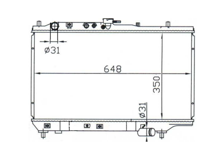 Mazda Astina BG Manual Radiator / MA23054