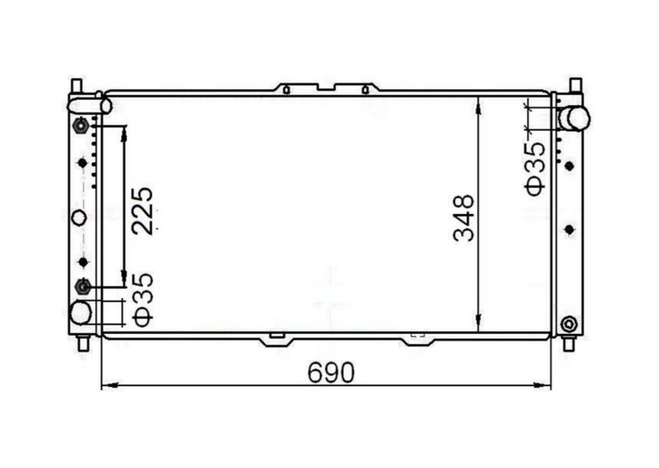 Mazda Eunos 500 Full Aluminium Radiator / MA23055A