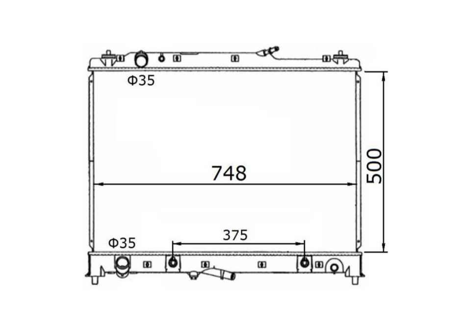 Mazda CX9 Wagon 3.7L V6 Radiator / MA23062