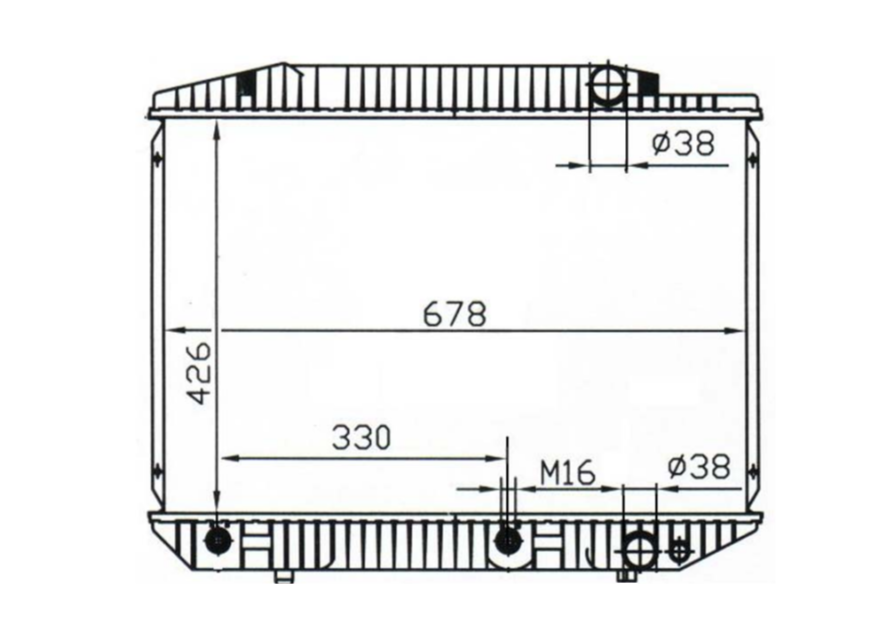Mercedes-Benz S-Class W126 380SE 500SE Radiator / MB15011