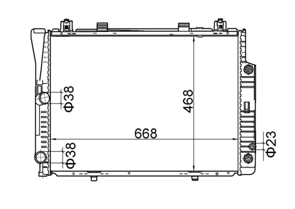 Mercedes-Benz S-Class W140 300SE S280 S320 Radiator / MB15020