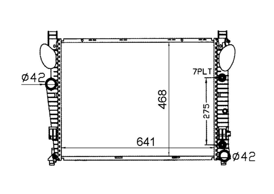Mercedes-Benz S-Class W220 CL-Class W215 Radiator / MB15021