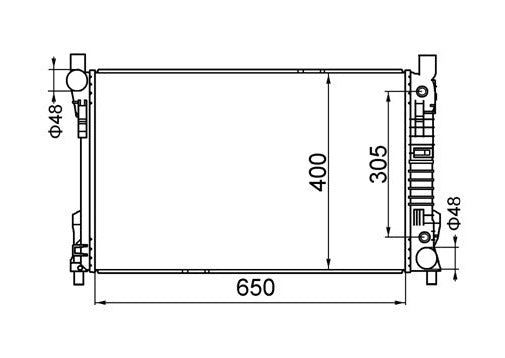 Mercedes-Benz C-Class W203 2-Door Coupe Radiator / MB15027