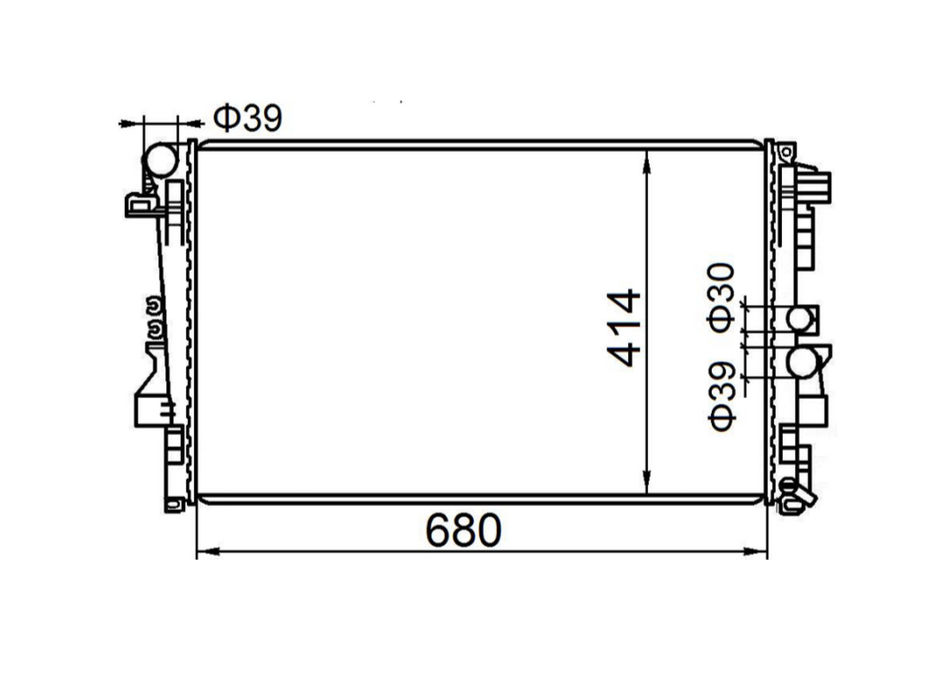 Mercedes-Benz Vito Van W639 Manual Radiator / MB15035