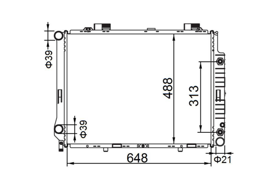 Mercedes-Benz C-Class W201 W202 C280 Radiator / MB15036