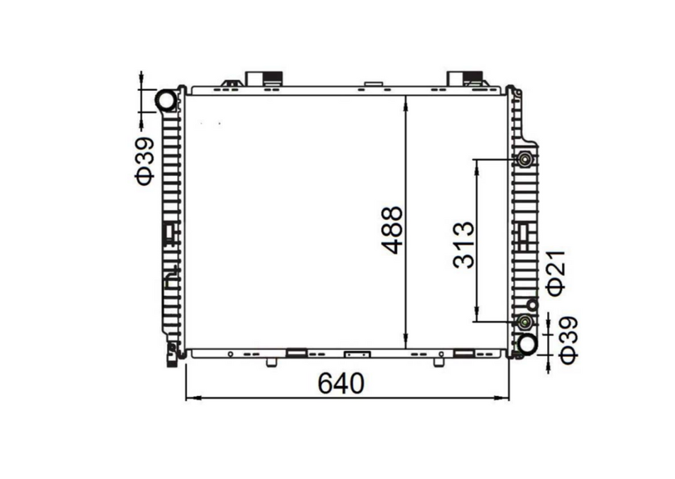 Mercedes-Benz E-Class W210 E200 E220 Radiator / MB15037