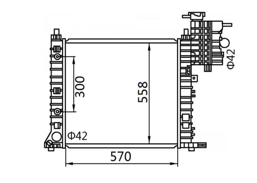 Mercedes-Benz Vito Van W638 Petrol Radiator / MB15038