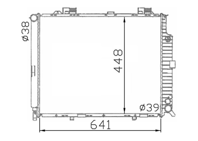 Mercedes-Benz E-Class W210 V8 Radiator / MB15039