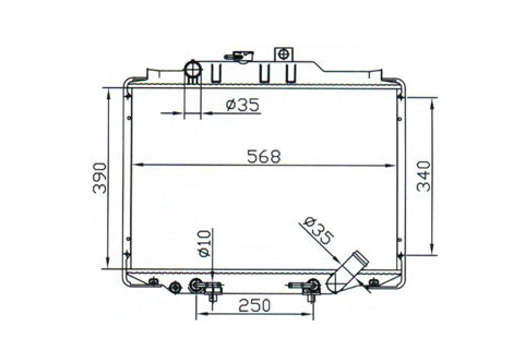 Mitsubishi Express L300 Radiator / MI12013