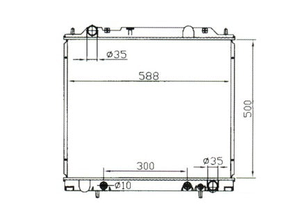 Mitsubishi Express L400 Petrol Radiator / MI12014