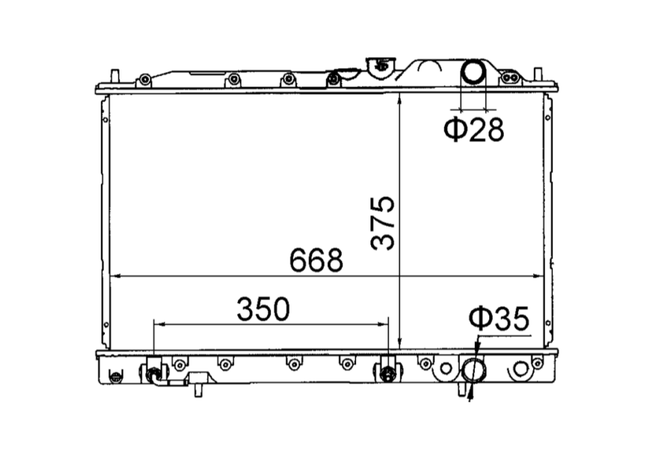 Mitsubishi Lancer CA CB Radiator / MI12021
