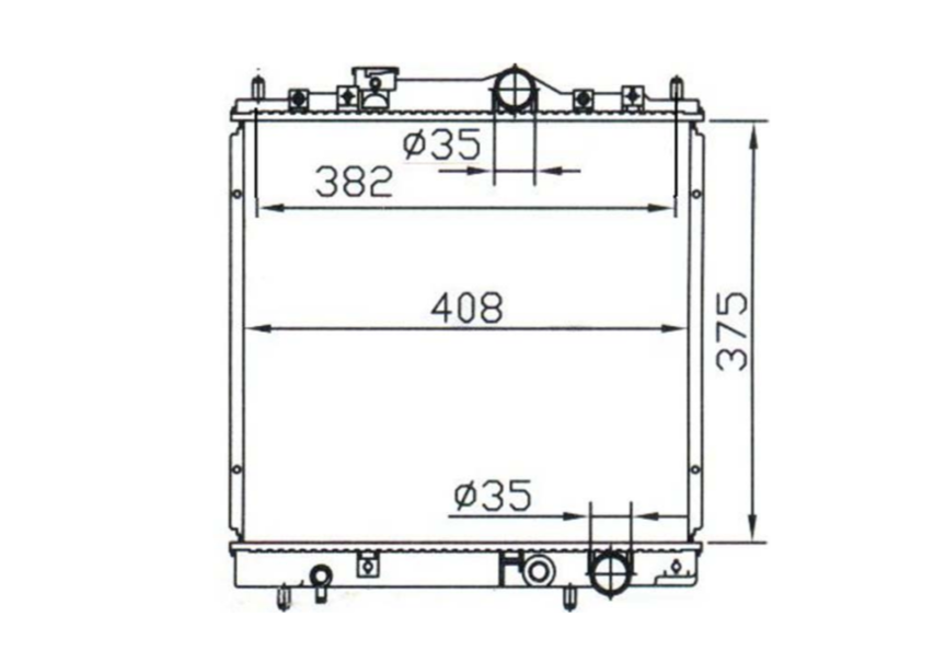 Mitsubishi Lancer Colt Mirage Manual Radiator / MI12022