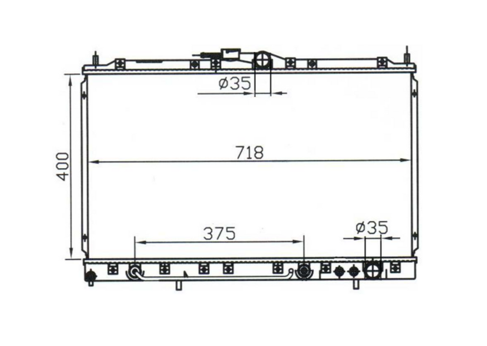 Mitsubishi Magna TR TS Varada KR KS Radiator / MI12026