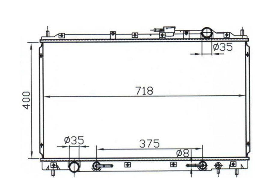 Mitsubishi Magna Verada TE-TJ TL-TW Radiator / MI12027