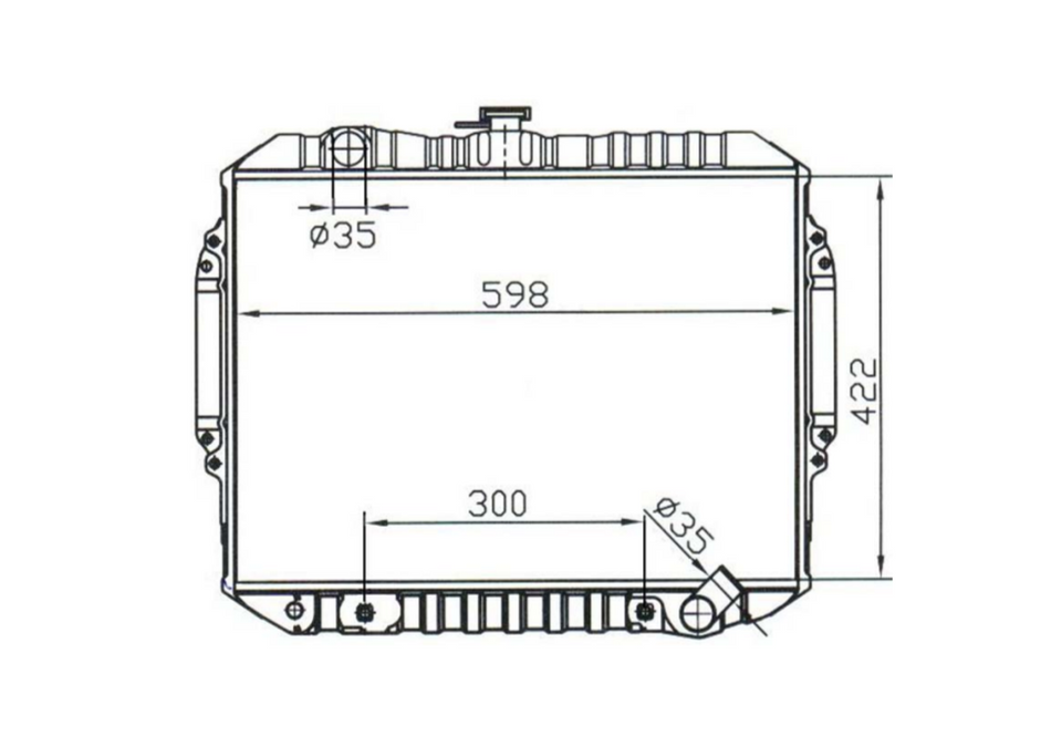 Mitsubishi Pajero NA NF V4 Radiator / MI12029