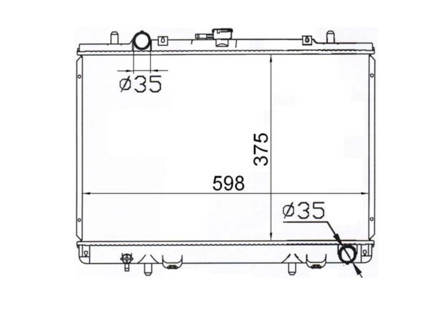 Mitsubishi Triton MK 2.4L Petrol 2.8L Diesel Manual Radiator / MI12034