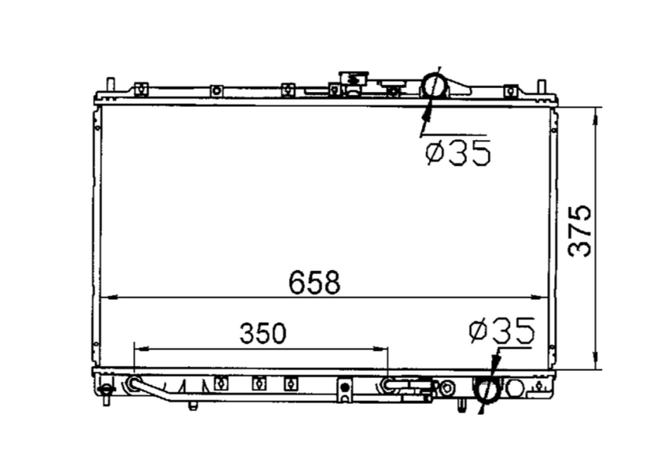 Mitsubishi Lancer CC Radiator / MI12035