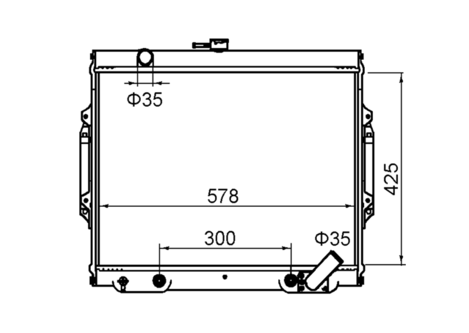 Mitsubishi Triton ME MJ 3.0L V6 Petrol Radiator / MI12039