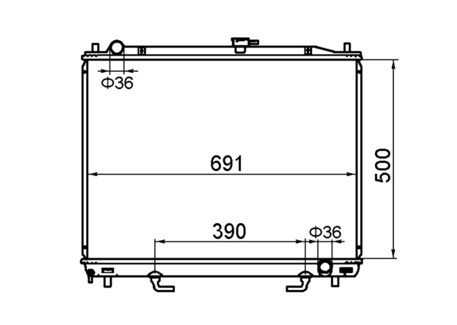 Mitsubishi Pajero NM NP NS 3.5L Petrol Radiator / MI12040