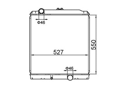 Mitsubishi Canter Truck Manual Radiator / MI12041