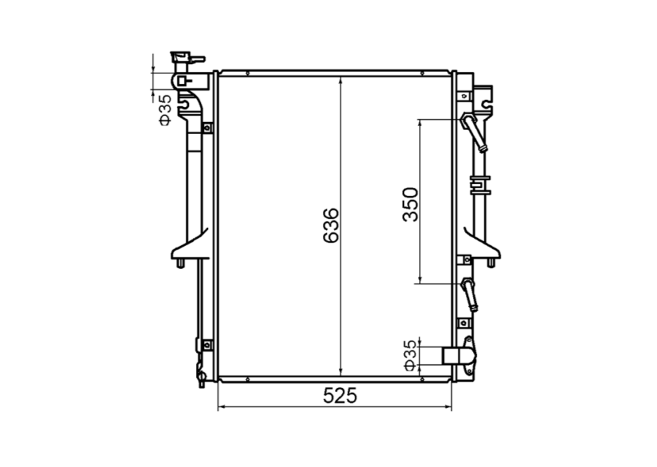 Mitsubishi Triton ML 2.4L V4 Petrol Radiator / MI12043
