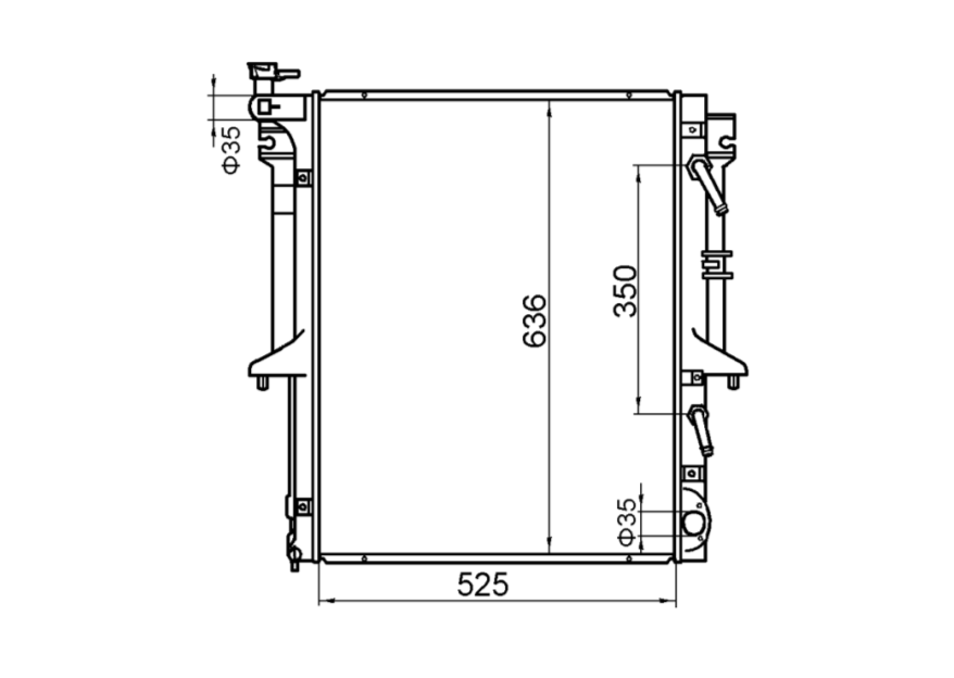 Mitsubishi Triton ML 3.2L V4 Turbo Diesel Radiator / MI12044