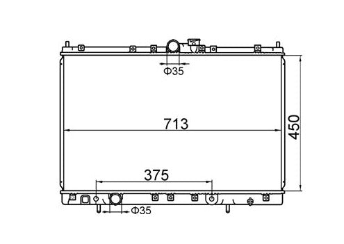 Mitsubishi Nimbus UG Wagon Radiator / MI12048