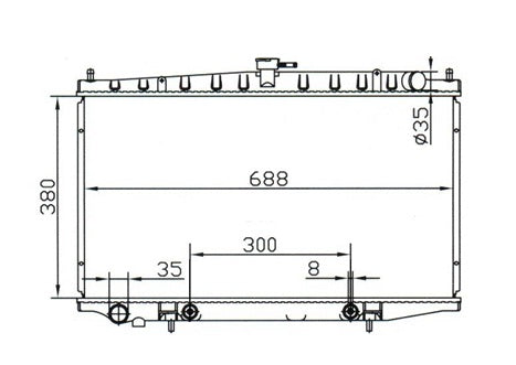 Nissan Bluebird U13 Radiator / NI19013