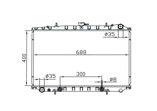 Nissan Maxima J30 300ZX Radiator / NI19015