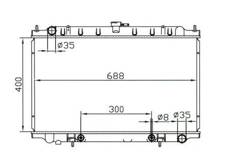 Nissan Maxima A32 Radiator / NI19016